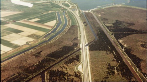 luchtfoto A7 Robbenoordbos 1978